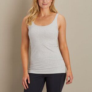 Womens Duluth Trading Co. Beige Tank Top